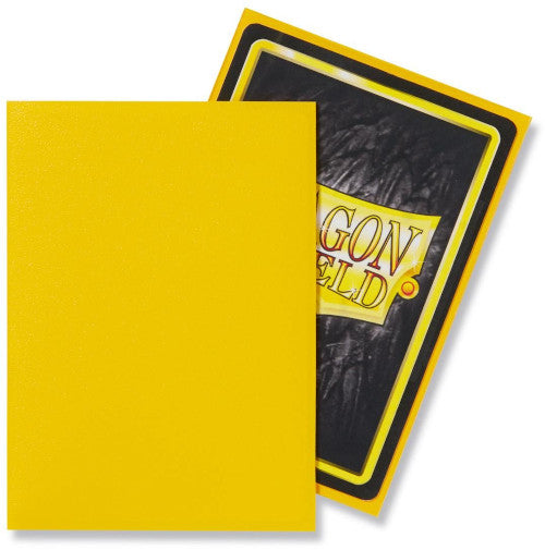 Dragon Shield - Matte Standard Size Sleeves 100pk - Yellow