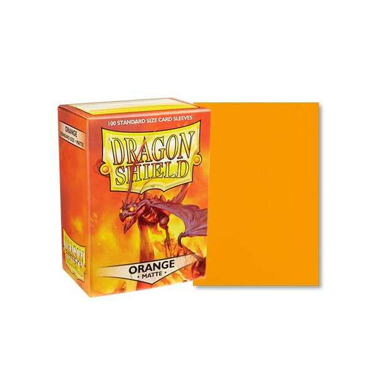 Dragon Shield - Matte Standard Size Sleeves 100pk - Orange
