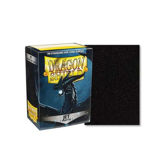 Dragon Shield - Matte Standard Size Sleeves 100pk - Jet Black