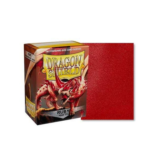 Dragon Shield - Matte Standard Size Sleeves 100pk - Ruby