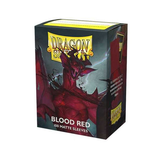 Dragon Shield - Matte Standard Size Sleeves 100pk - Blood Red