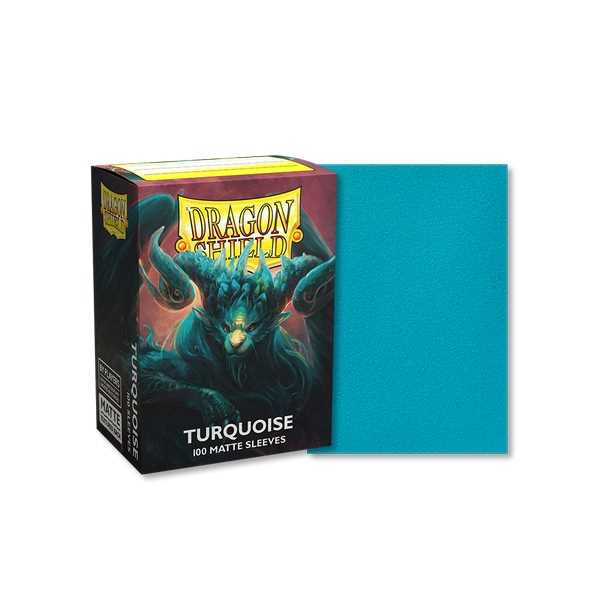 Dragon Shield - Matte Standard Size Sleeves 100pk - Players Choice Turquoise Atebeck