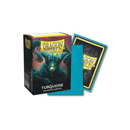 Dragon Shield - Matte Standard Size Sleeves 100pk - Players Choice Turquoise Atebeck