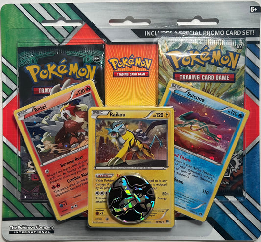 Pokémon TCG Enhanced Blister 2-Pack Blister (Entei/Raikou/Siucune)