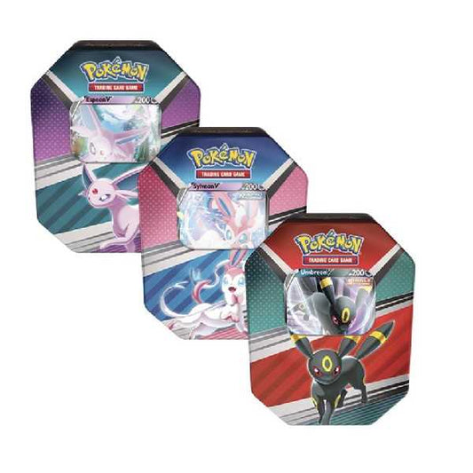 Pokémon TCG: V Heroes Tin - Espeon V, Umbreon V or Sylveon V