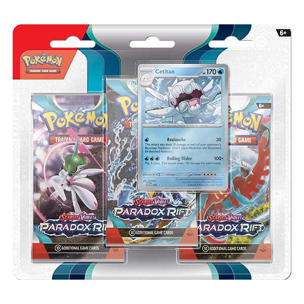 Pokémon TCG: Scarlet & Violet 4 - Paradox Rift - 3-Pack Blister