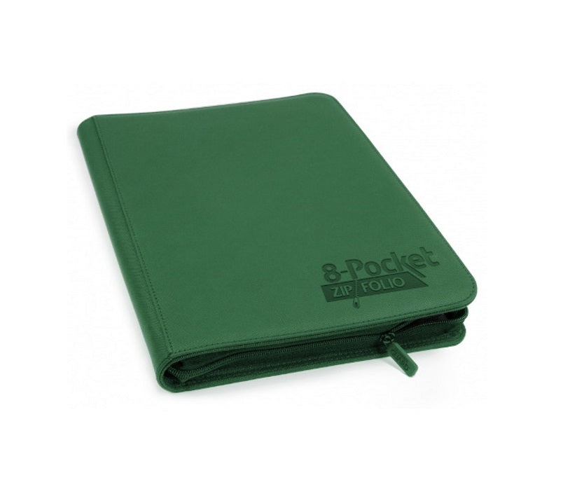 Ultimate Guard - 8 Pocket QuadRow ZipFolio XenoSkin - Green