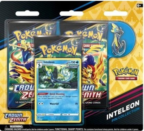 Pokémon TCG: Sword & Shield 12.5 Crown Zenith Pin Collection – Rillaboom / Cinderace / Inteleon