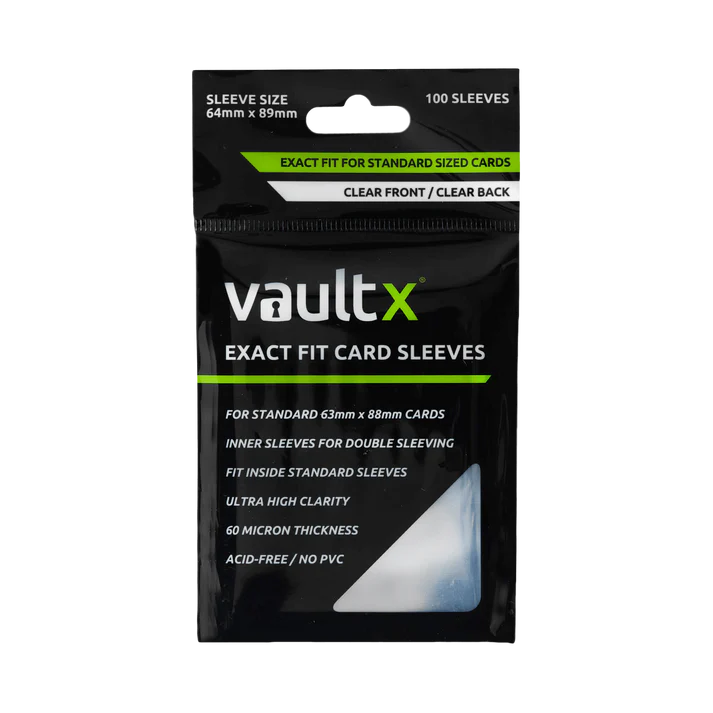 Vault X Standard Exact Fit Card Sleeves 100 count