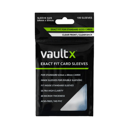 Vault X Standard Exact Fit Card Sleeves 100 count