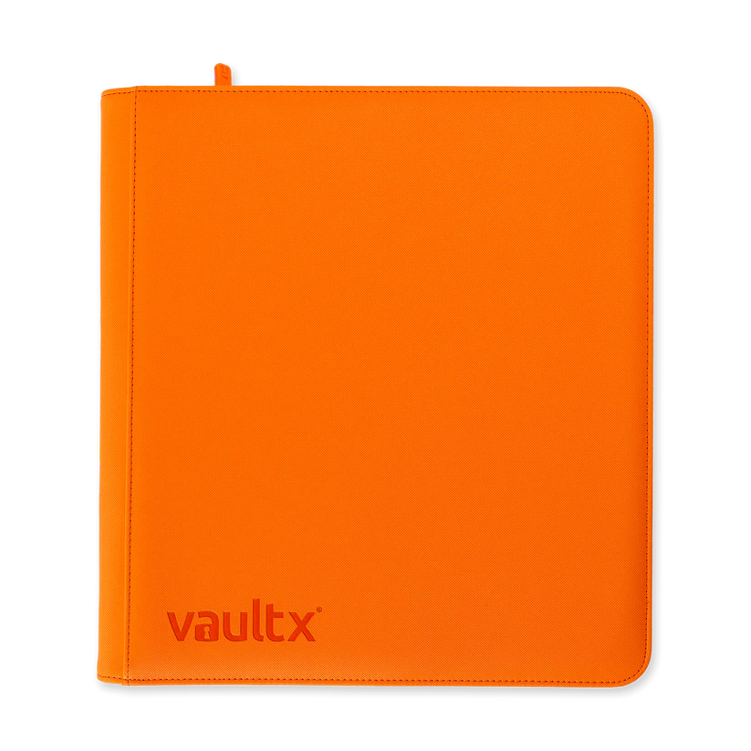 Vault X Exo-Tec 12-Pocket Zip Binder in orange