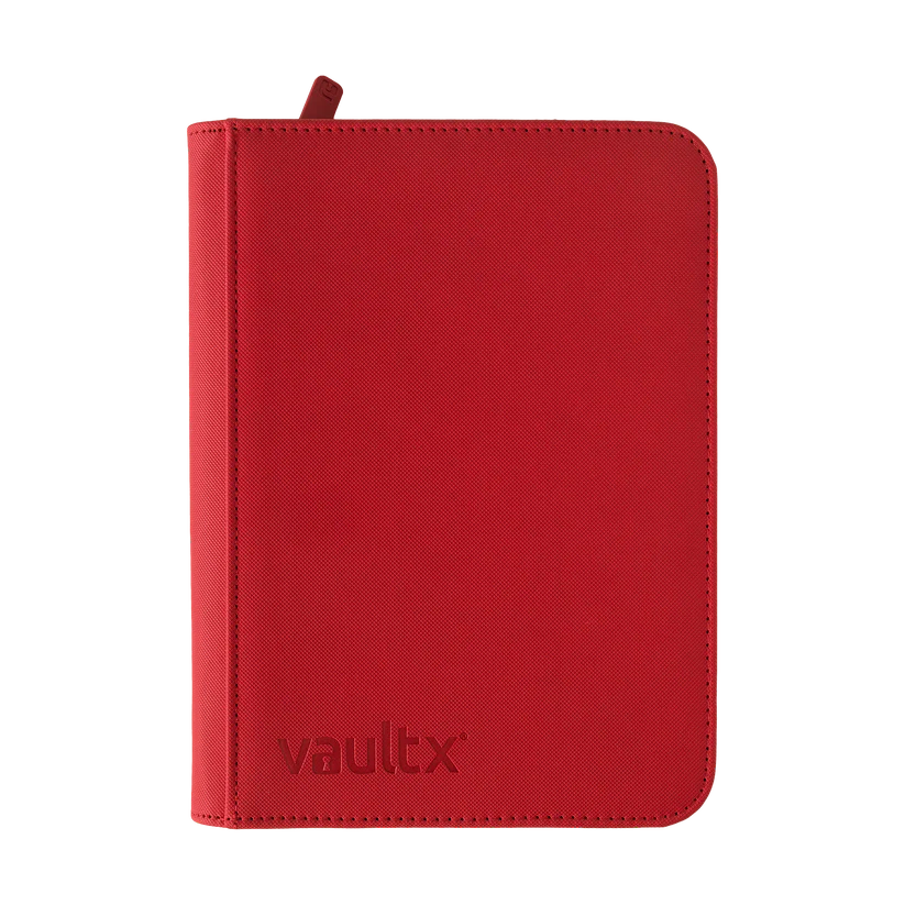 Vault X Exo-Tec 4-Pocket Zip Binder in fire red