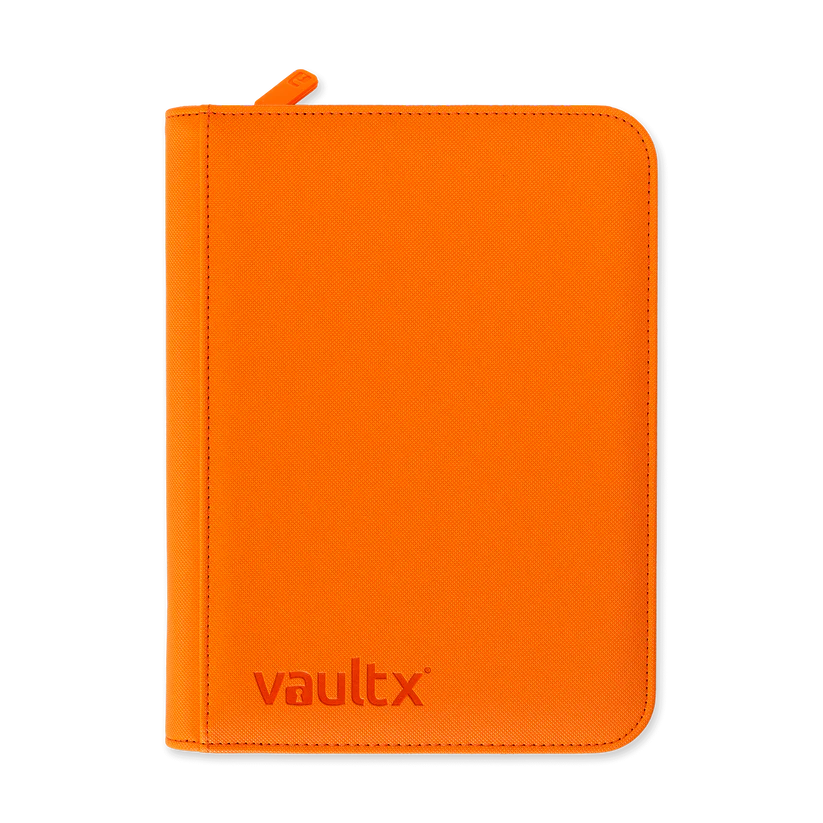 Vault X Exo-Tec 4-Pocket Zip Binder in orange