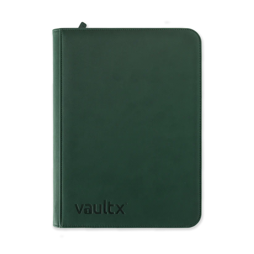 Vault X Exo-Tec 9-Pocket Zip Binder in forest green