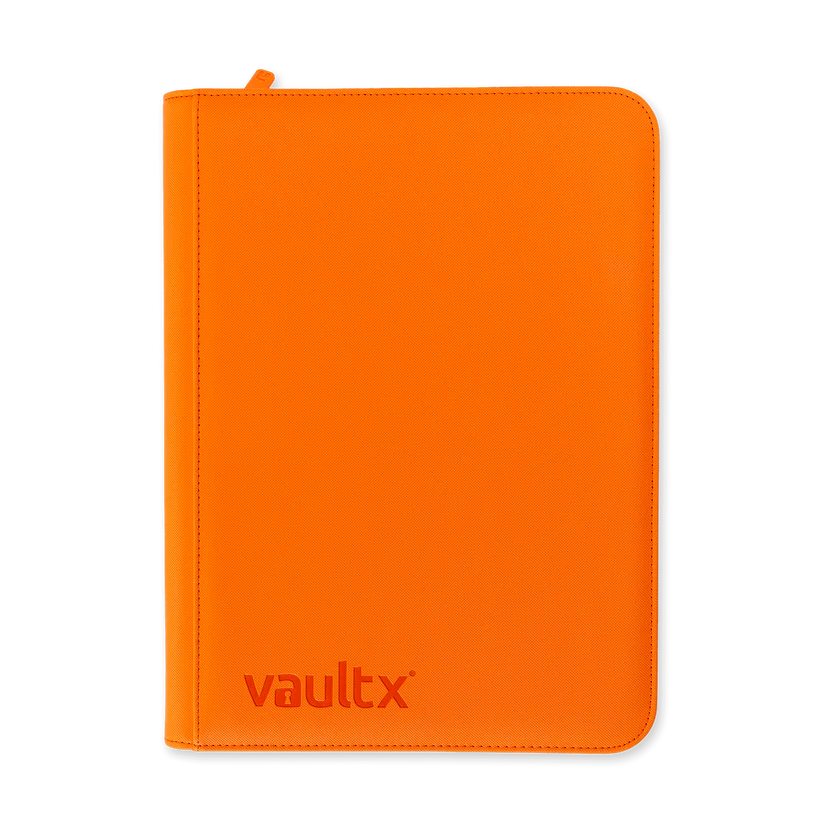 Vault X Exo-Tec 9-Pocket Zip Binder in orange