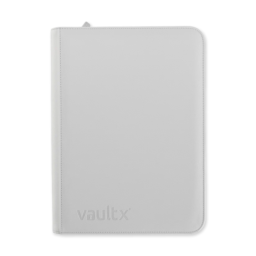 Vault X Exo-Tec 9-Pocket Zip Binder in white