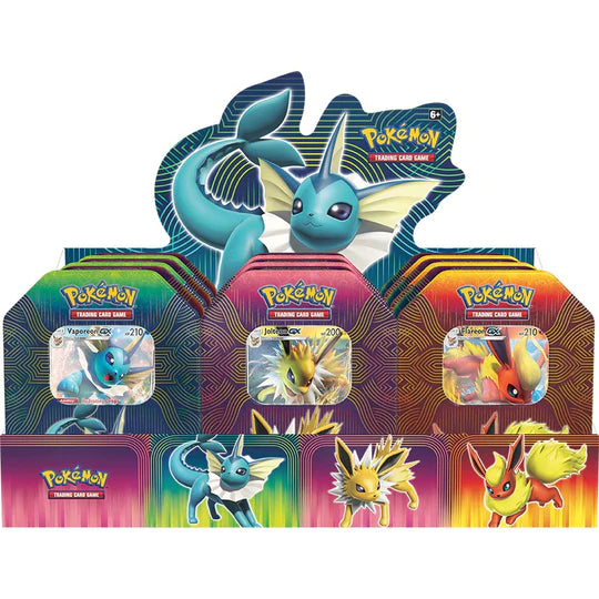 Pokémon TCG: Elemental Power Tin - Flareon/Jolteon/Vaporeon -GX