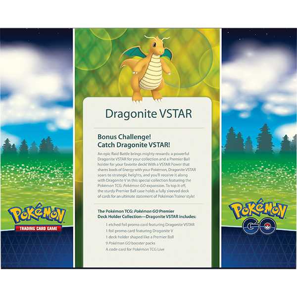 Pokémon TCG: Pokémon GO Premier Deck Holder Collection Dragonite VSTAR