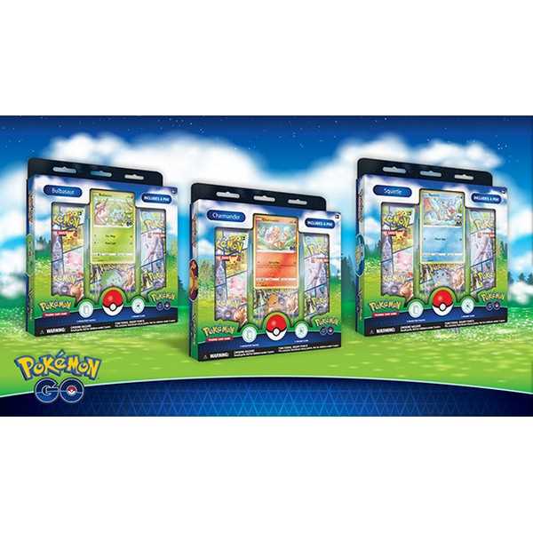 Pokemon TCG: Pokemon GO! Pin Collection: Bulbasaur or Charmander or Squirtle